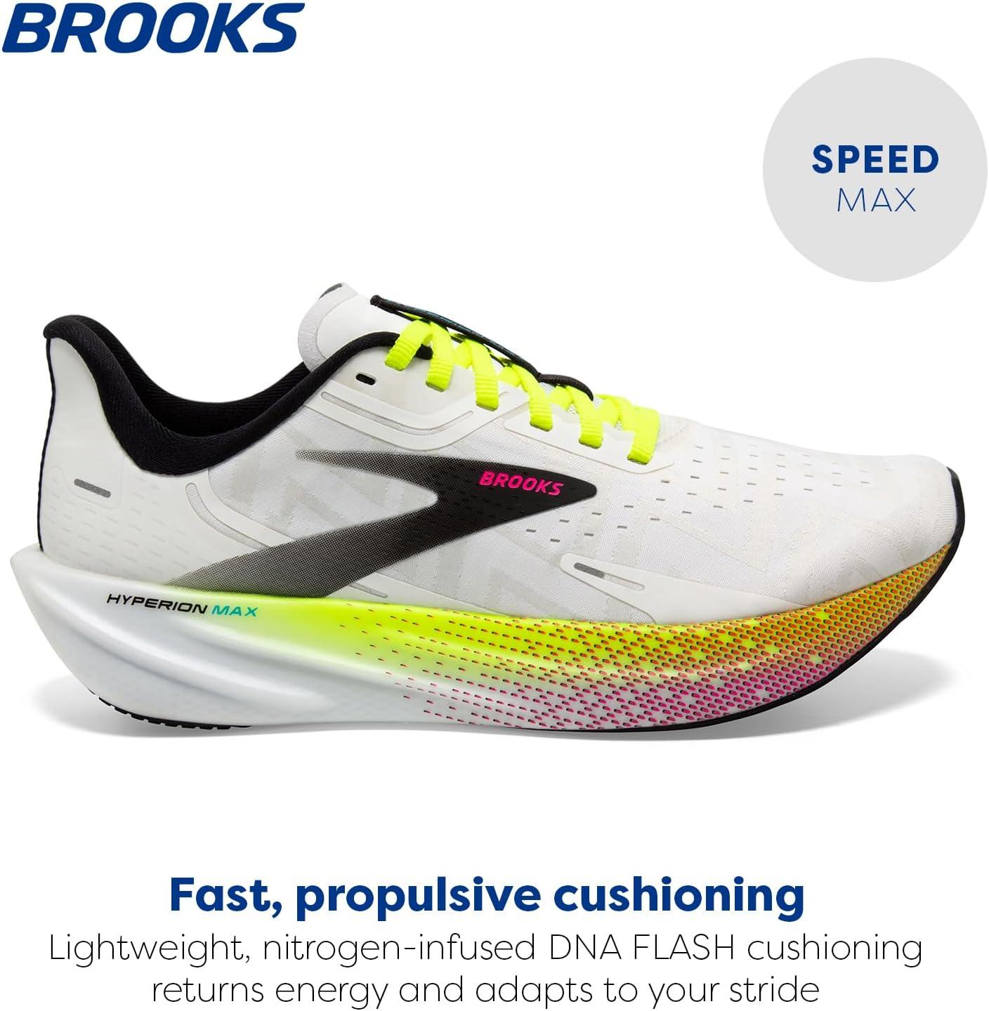 image:imageBrooks Mens Hyperion Max Neutral Running ShoeWhiteBlackNightlife