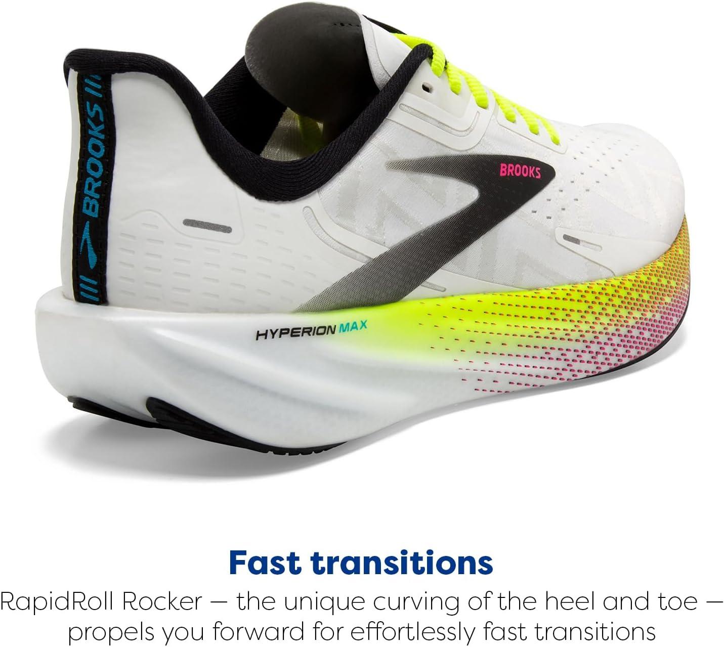 image:imageBrooks Mens Hyperion Max Neutral Running ShoeWhiteBlackNightlife
