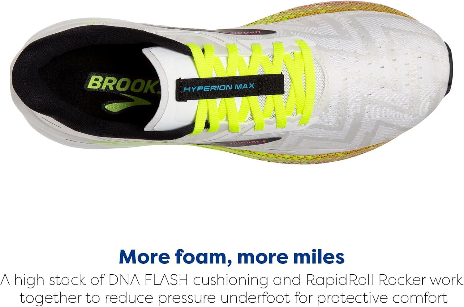 image:imageBrooks Mens Hyperion Max Neutral Running ShoeWhiteBlackNightlife