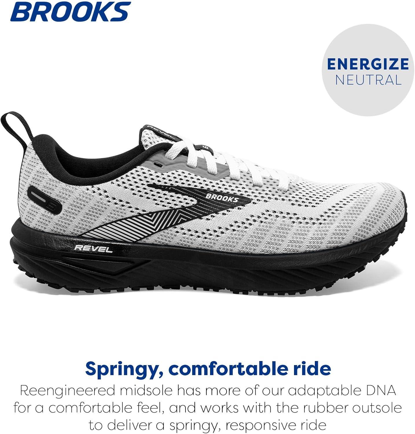 image:imageBrooks Mens Revel 6 Neutral Running ShoeWhiteBlack