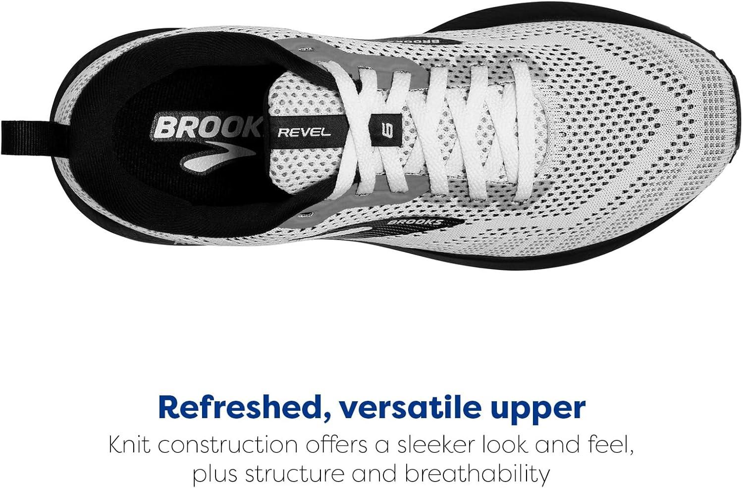 image:imageBrooks Mens Revel 6 Neutral Running ShoeWhiteBlack