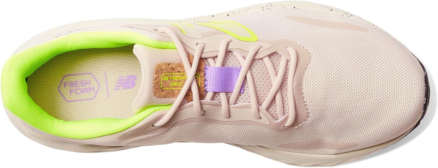 image:imageNew Balance Womens Fresh Foam Arishi V4 Running ShoeDusted ClayElectric PurplePixel Green