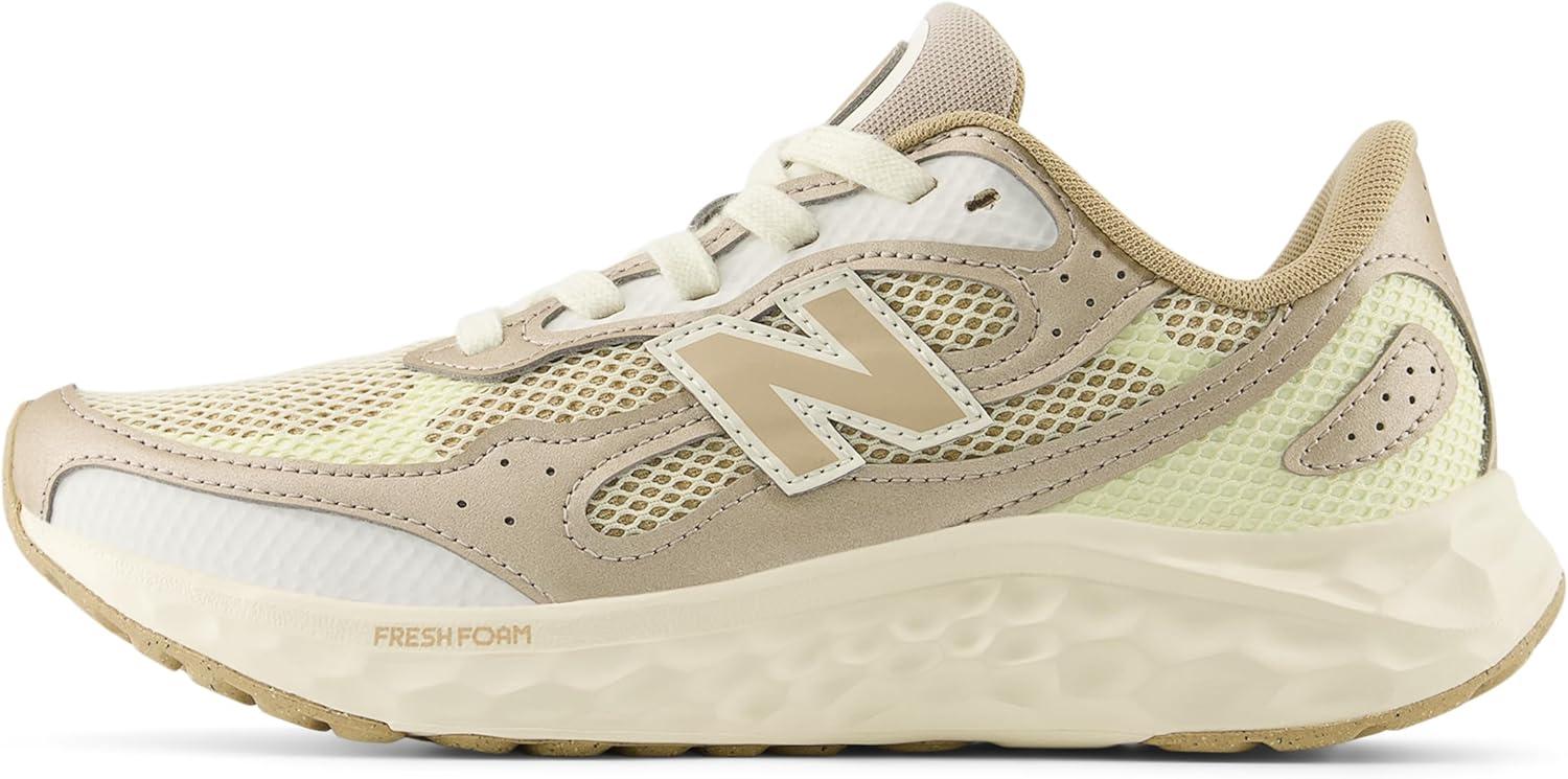 image:imageNew Balance Womens Fresh Foam Arishi V4 Running ShoeIncenseAngoraLight Gold Metallic