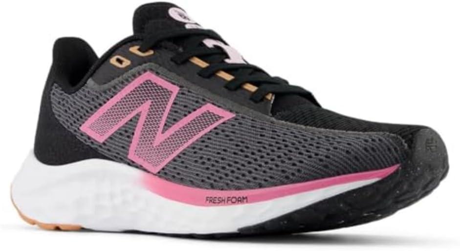 image:imageNew Balance Womens Fresh Foam Arishi V4 Running ShoeMagnetBlackReal Pink
