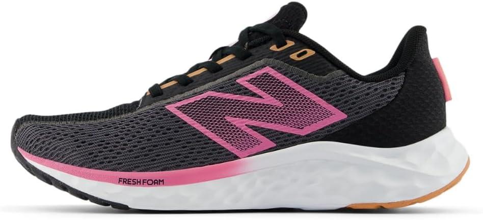 image:imageNew Balance Womens Fresh Foam Arishi V4 Running ShoeMagnetBlackReal Pink