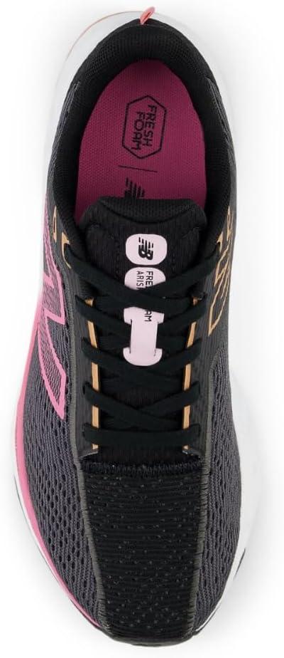 image:imageNew Balance Womens Fresh Foam Arishi V4 Running ShoeMagnetBlackReal Pink
