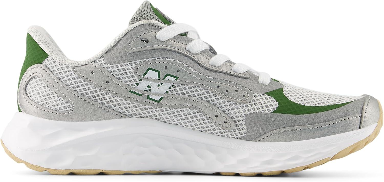 image:imageNew Balance Womens Fresh Foam Arishi V4 Running ShoeRaincloudSilver MetallicDark Alpine Green