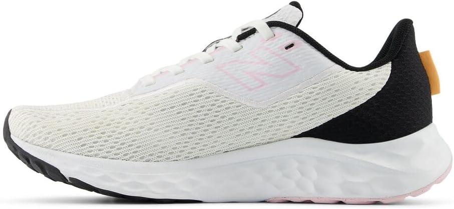image:imageNew Balance Womens Fresh Foam Arishi V4 Running ShoeWhiteBlackPeach Blossom
