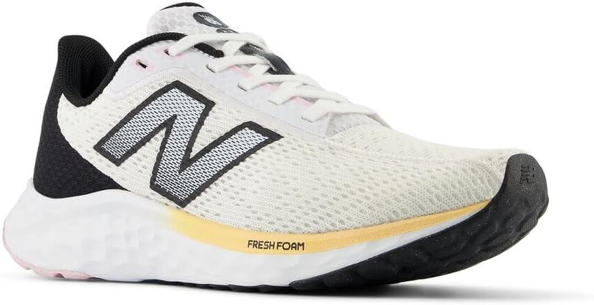 image:imageNew Balance Womens Fresh Foam Arishi V4 Running ShoeWhiteBlackPeach Blossom