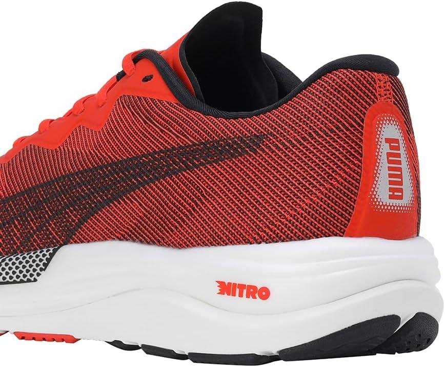image:imagePuma Velocity Nitro 2 Mens Running ShoesCherry Tomato Puma Black
