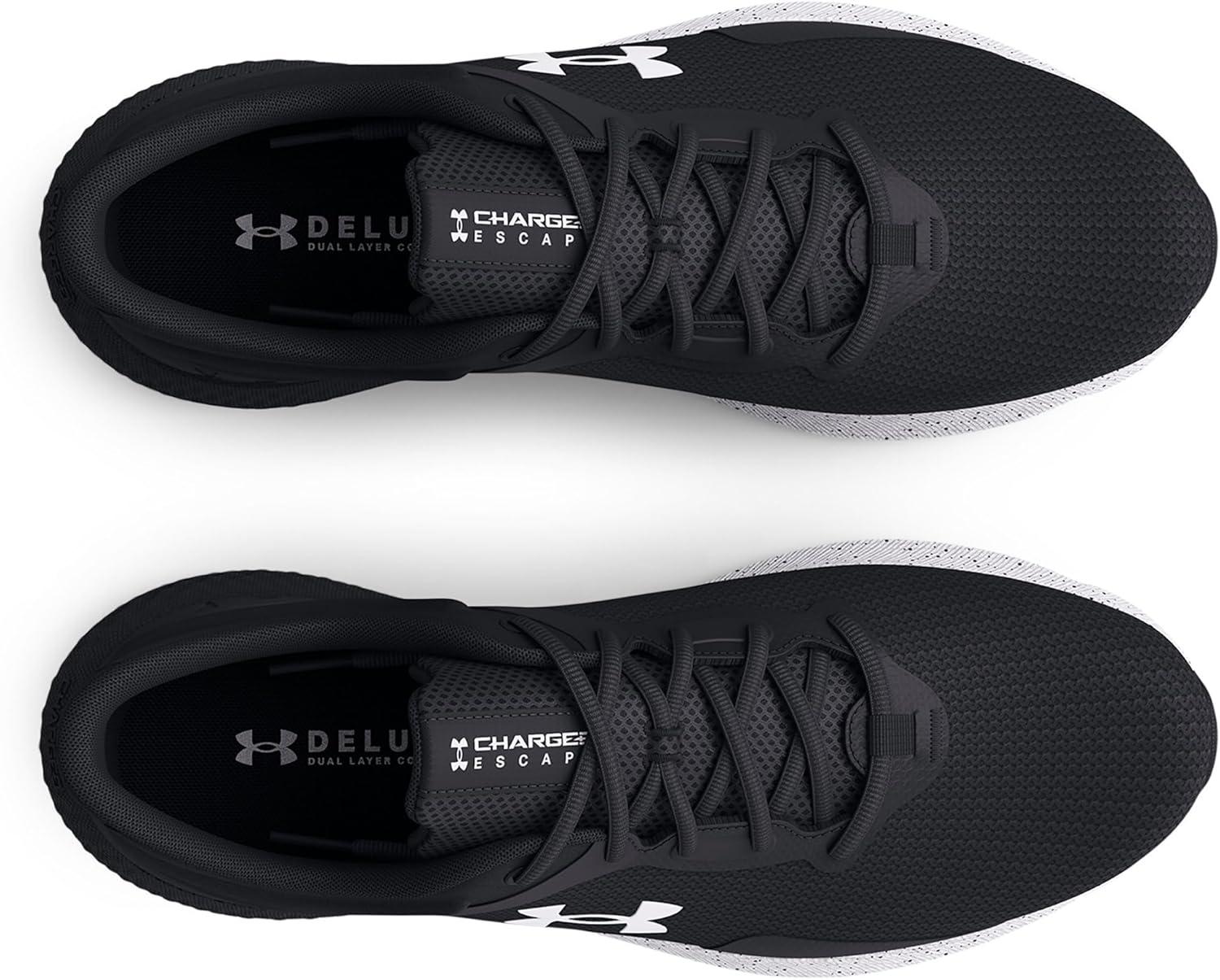 image:imageUnder Armour Mens Charged Escape 4 Running Shoe002 BlackBlackWhite