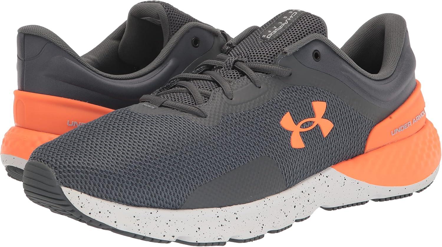 image:imageUnder Armour Mens Charged Escape 4 Running Shoe101 Pitch GrayWhiteOrange Blast