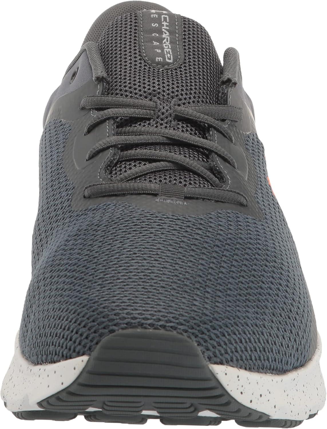 image:imageUnder Armour Mens Charged Escape 4 Running Shoe101 Pitch GrayWhiteOrange Blast