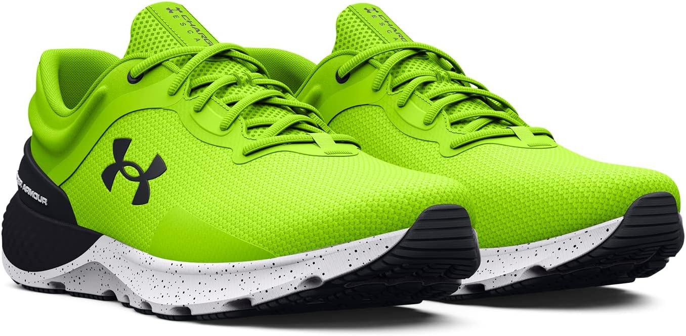 image:imageUnder Armour Mens Charged Escape 4 Running Shoe301 Lime SurgeBlackBlack