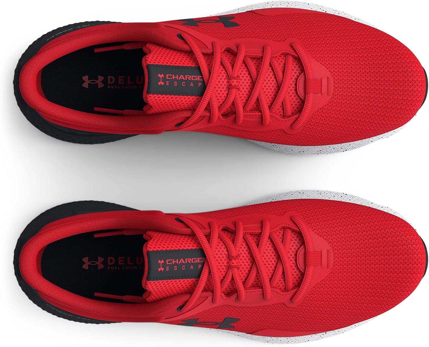 image:imageUnder Armour Mens Charged Escape 4 Running Shoe600 Radio RedWhiteBlack