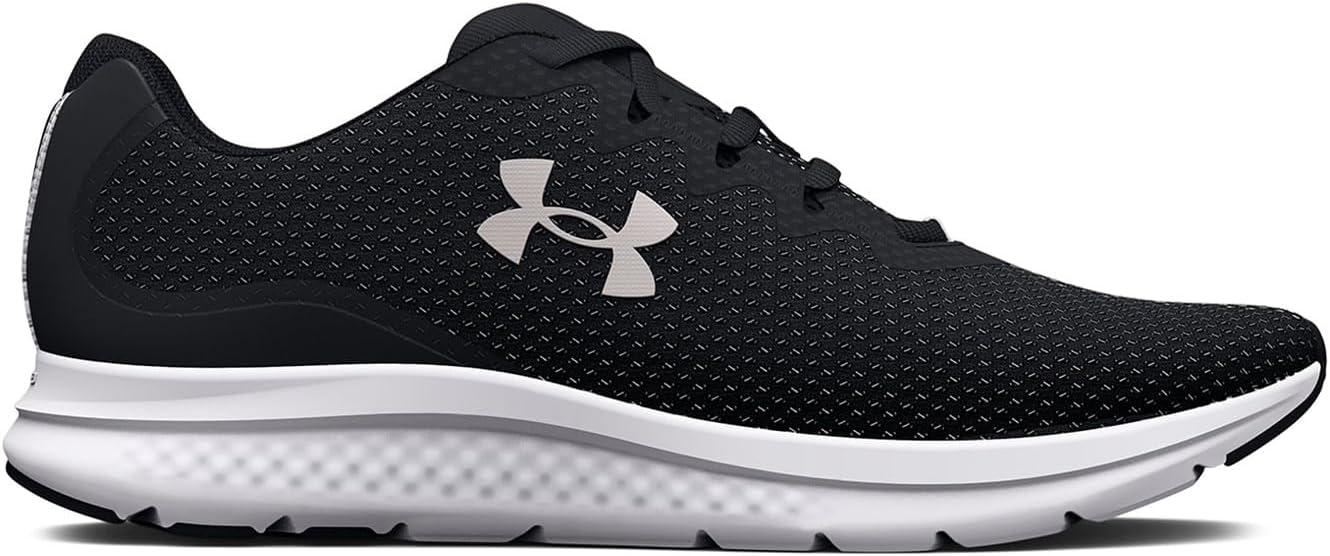 image:imageUnder Armour Mens Charged Impulse 3Running Shoe001 BlackBlackMetallic Silver