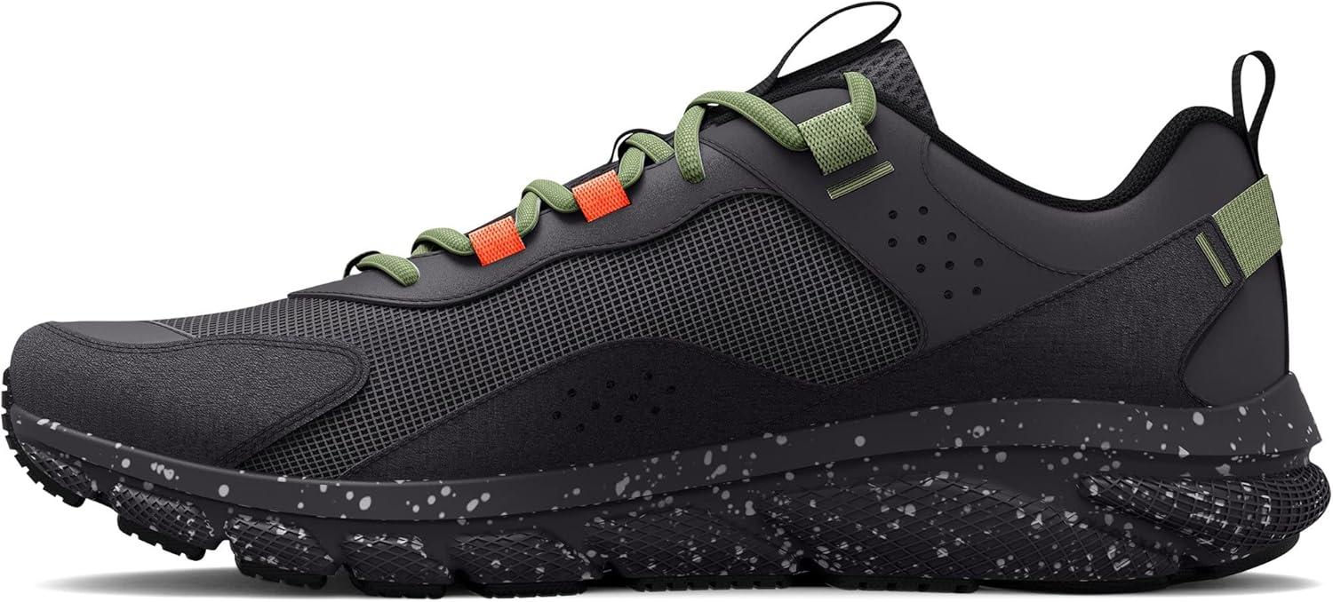 image:imageUnder Armour Mens Charged Verssert SpeckleJet Gray 100Electric Tangerine