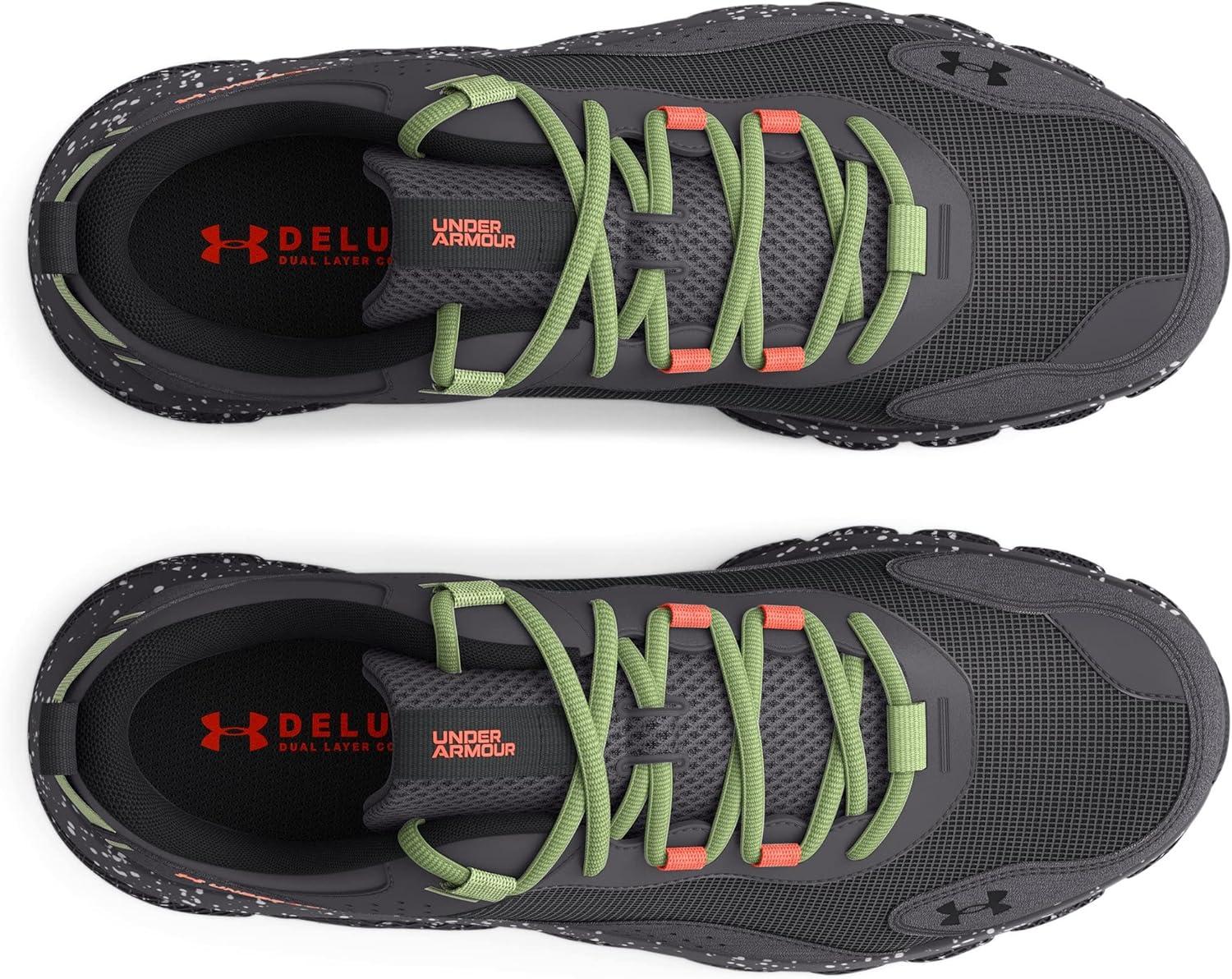 image:imageUnder Armour Mens Charged Verssert SpeckleJet Gray 100Electric Tangerine