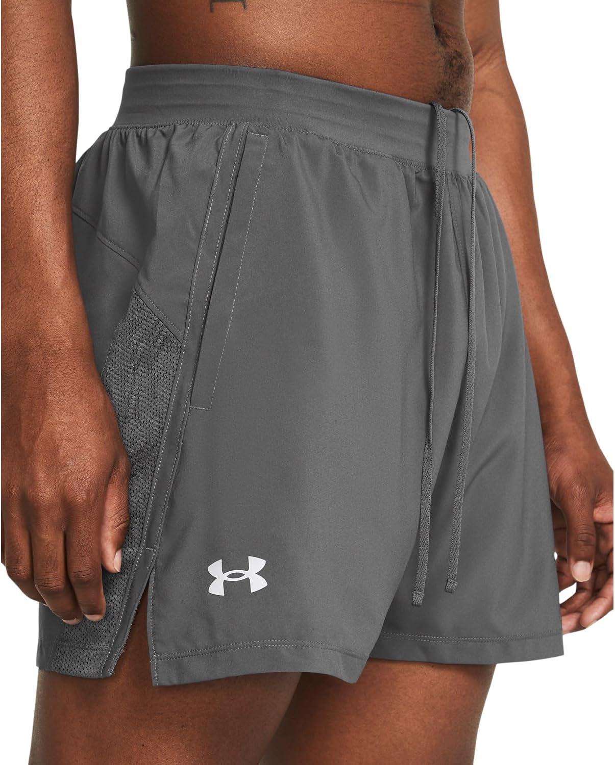image:imageUnder Armour Mens Launch Run 5 Shorts025 Castlerock Castlerock Reflective
