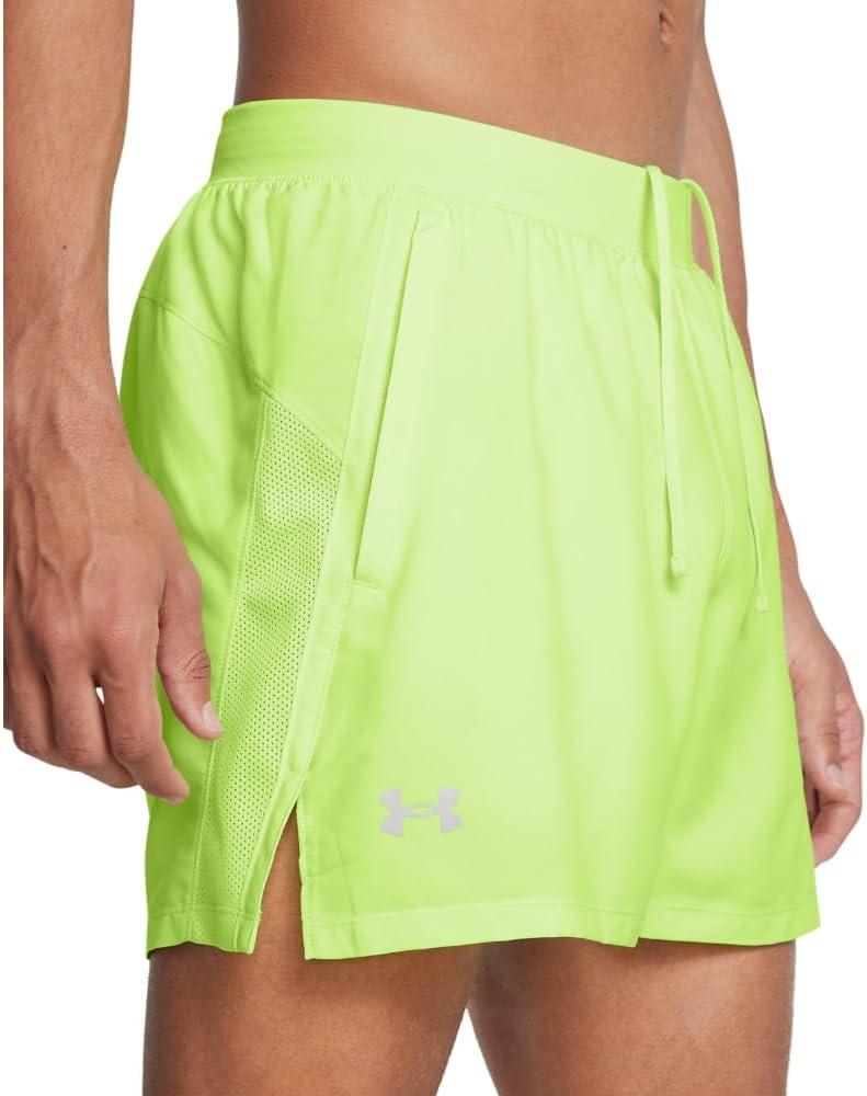 image:imageUnder Armour Mens Launch Run 5 Shorts304 Morph Green Morph Green Reflective