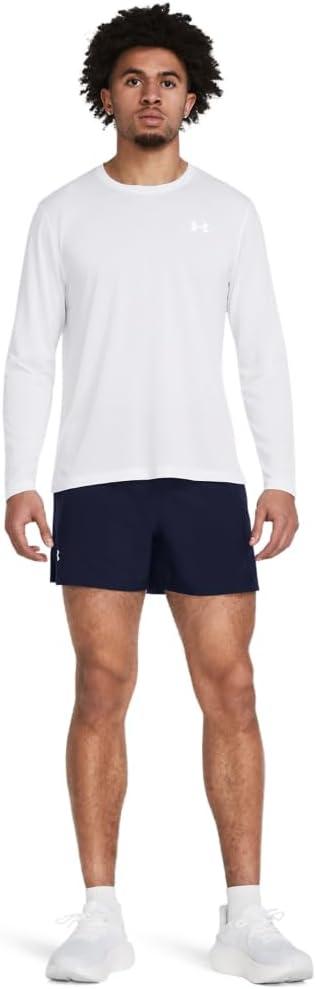 image:imageUnder Armour Mens Launch Run 5 Shorts410 Midnight Navy Midnight Navy Reflective