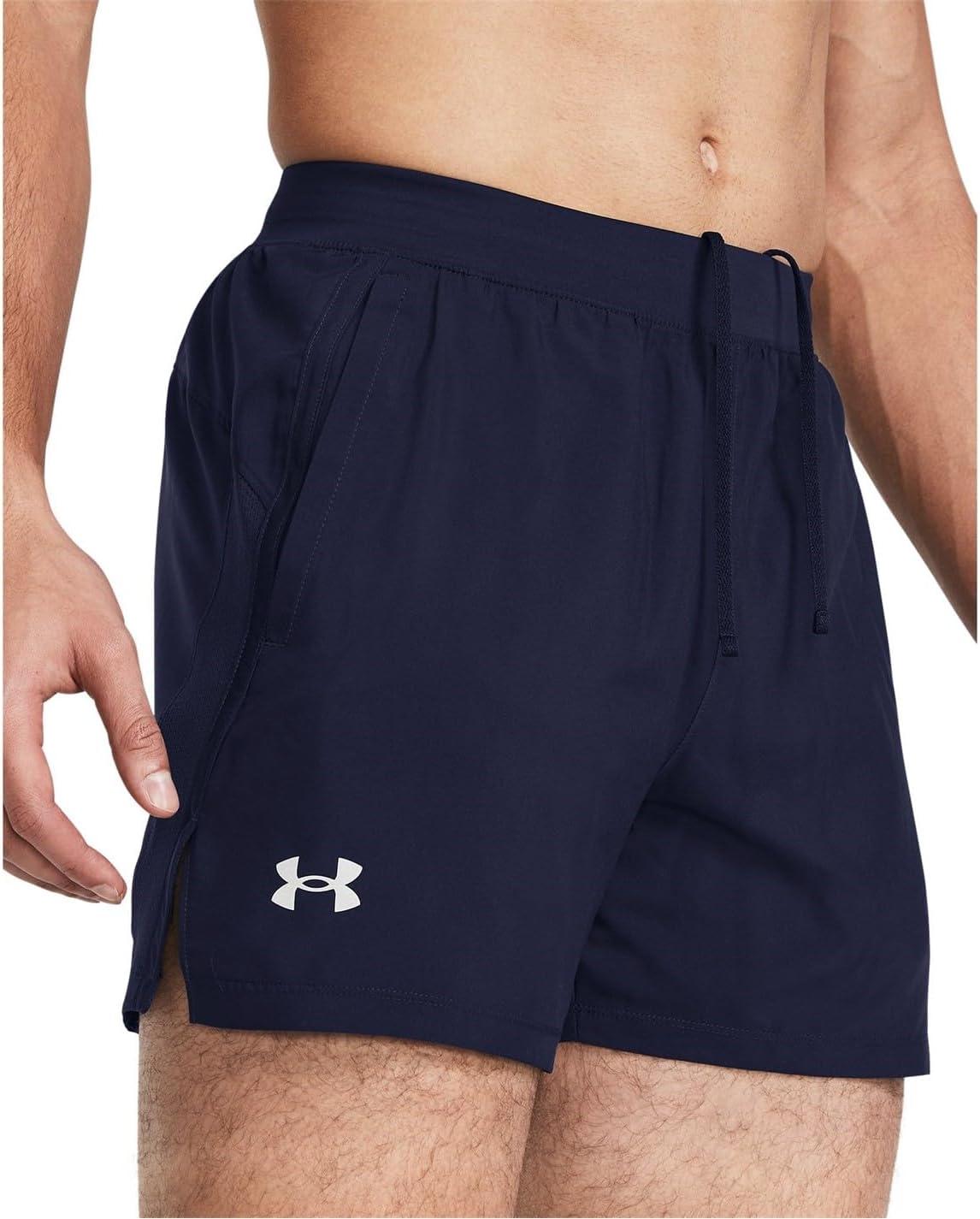 image:imageUnder Armour Mens Launch Run 5 Shorts410 Midnight Navy Midnight Navy Reflective