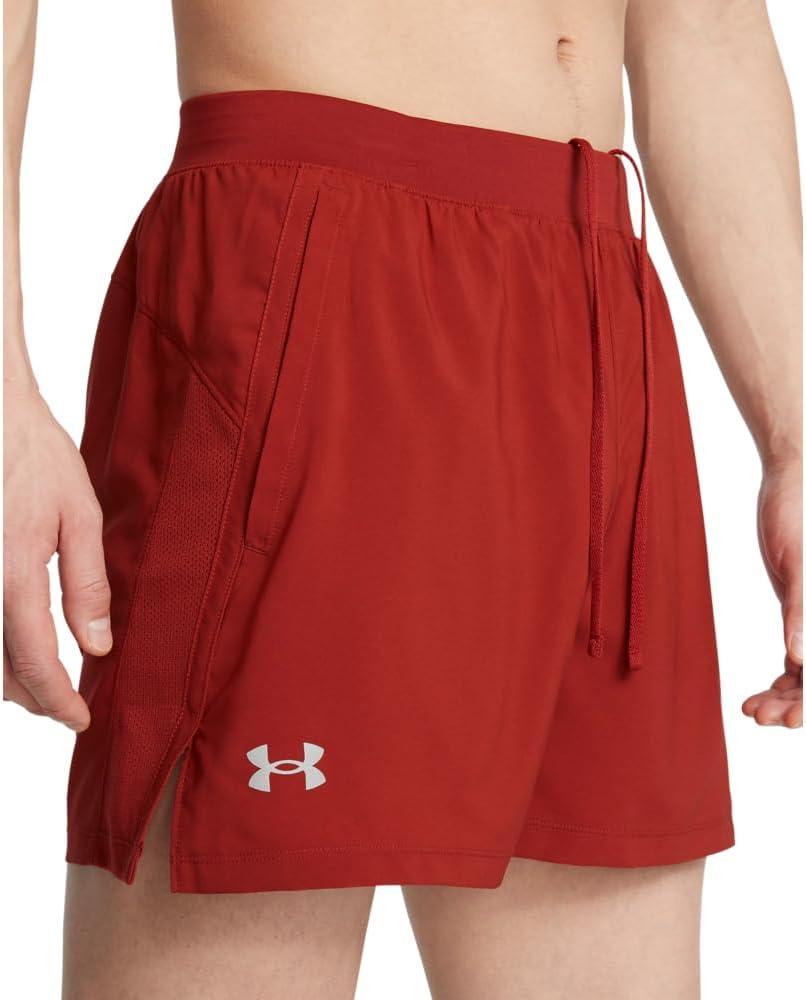 image:imageUnder Armour Mens Launch Run 5 Shorts840 Earthen Orange Black Reflective