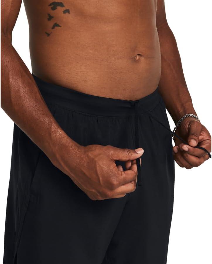 image:imageUnder Armour Mens Launch Stretch Woven 2in1 Shorts001 Black Black Reflective