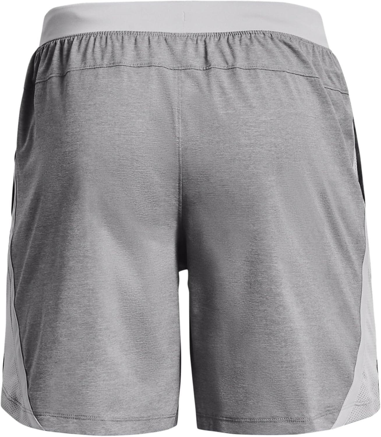 image:imageUnder Armour Mens Launch Stretch Woven 2in1 Shorts011 Mod Gray Mod Gray Reflective