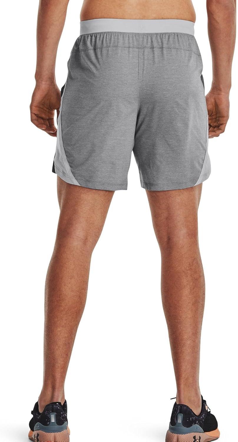 image:imageUnder Armour Mens Launch Stretch Woven 2in1 Shorts011 Mod Gray Mod Gray Reflective