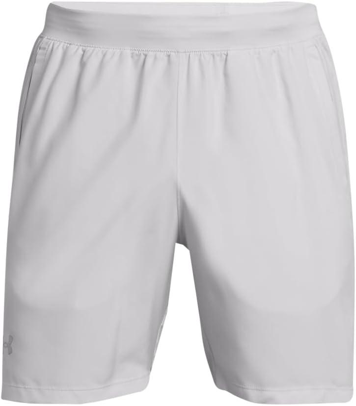 image:imageUnder Armour Mens Launch Stretch Woven 2in1 Shorts015 Halo Gray Halo Gray Reflective