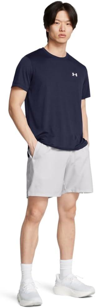 image:imageUnder Armour Mens Launch Stretch Woven 2in1 Shorts015 Halo Gray Halo Gray Reflective