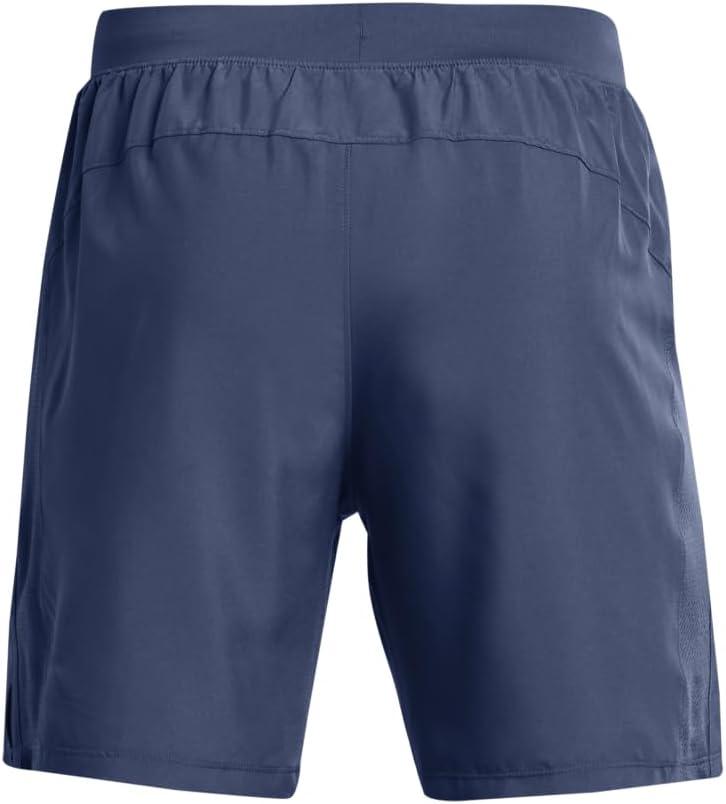 image:imageUnder Armour Mens Launch Stretch Woven 2in1 Shorts044 Downpour Gray Downpour Gray Reflective