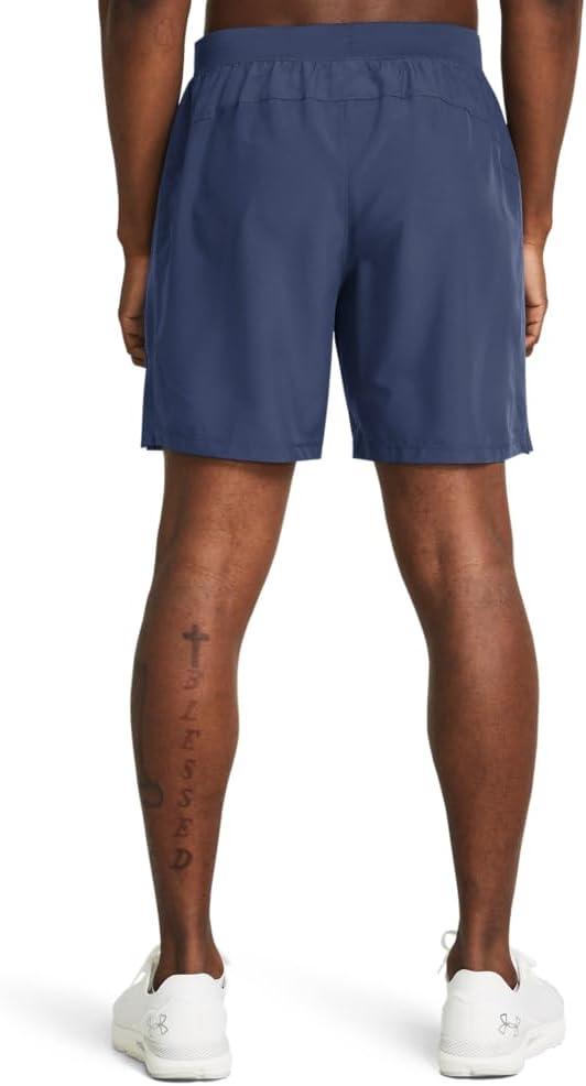 image:imageUnder Armour Mens Launch Stretch Woven 2in1 Shorts044 Downpour Gray Downpour Gray Reflective