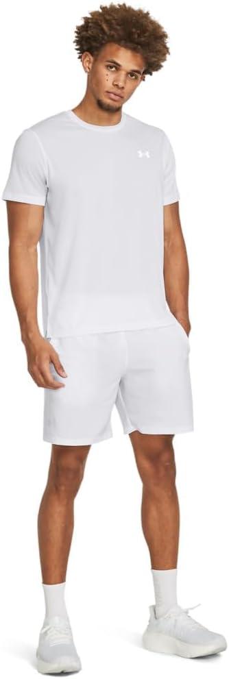 image:imageUnder Armour Mens Launch Stretch Woven 2in1 Shorts100 White White Reflective