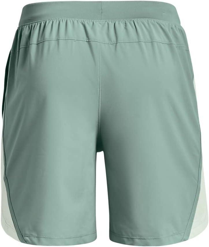 image:imageUnder Armour Mens Launch Stretch Woven 2in1 Shorts177 Fresco Green Illusion Green Reflective