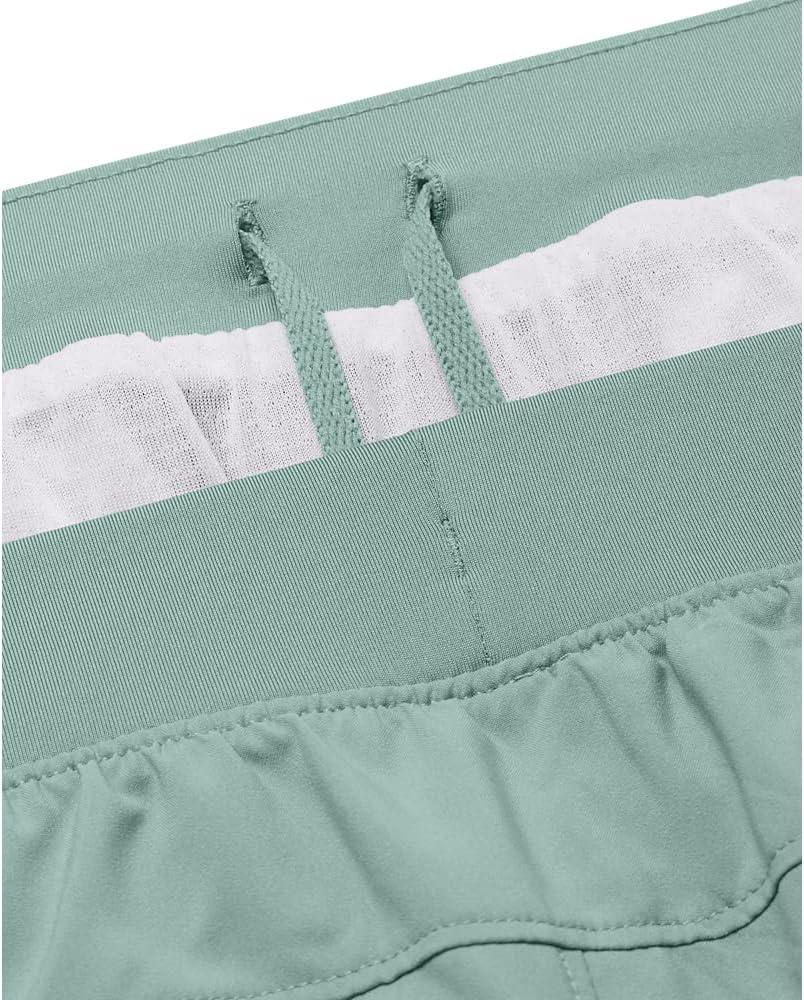image:imageUnder Armour Mens Launch Stretch Woven 2in1 Shorts177 Fresco Green Illusion Green Reflective