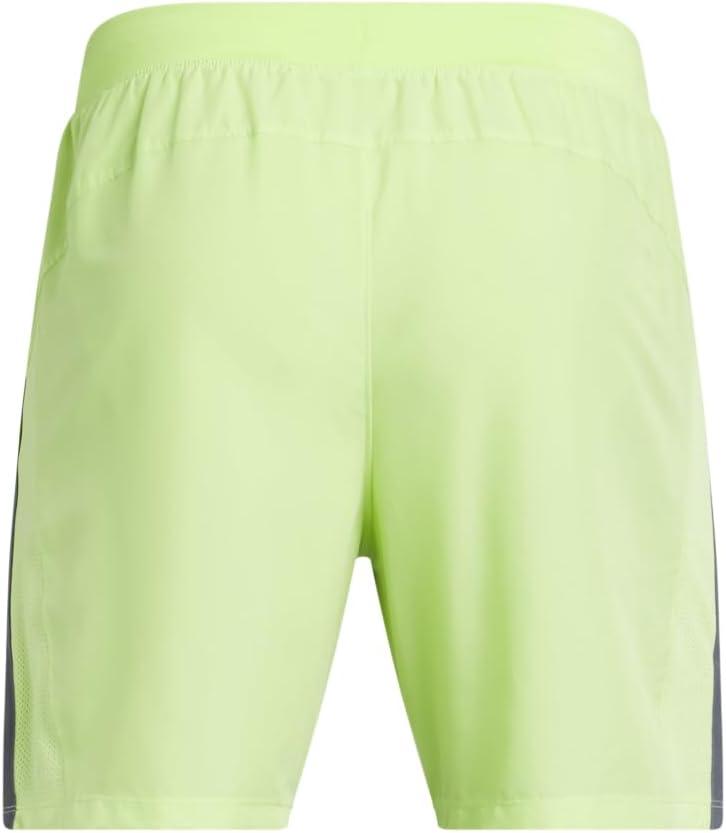 image:imageUnder Armour Mens Launch Stretch Woven 2in1 Shorts304 Morph Green Castlerock Reflective