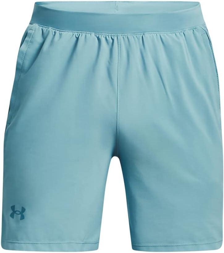image:imageUnder Armour Mens Launch Stretch Woven 2in1 Shorts400 Still Water Still Water Reflective