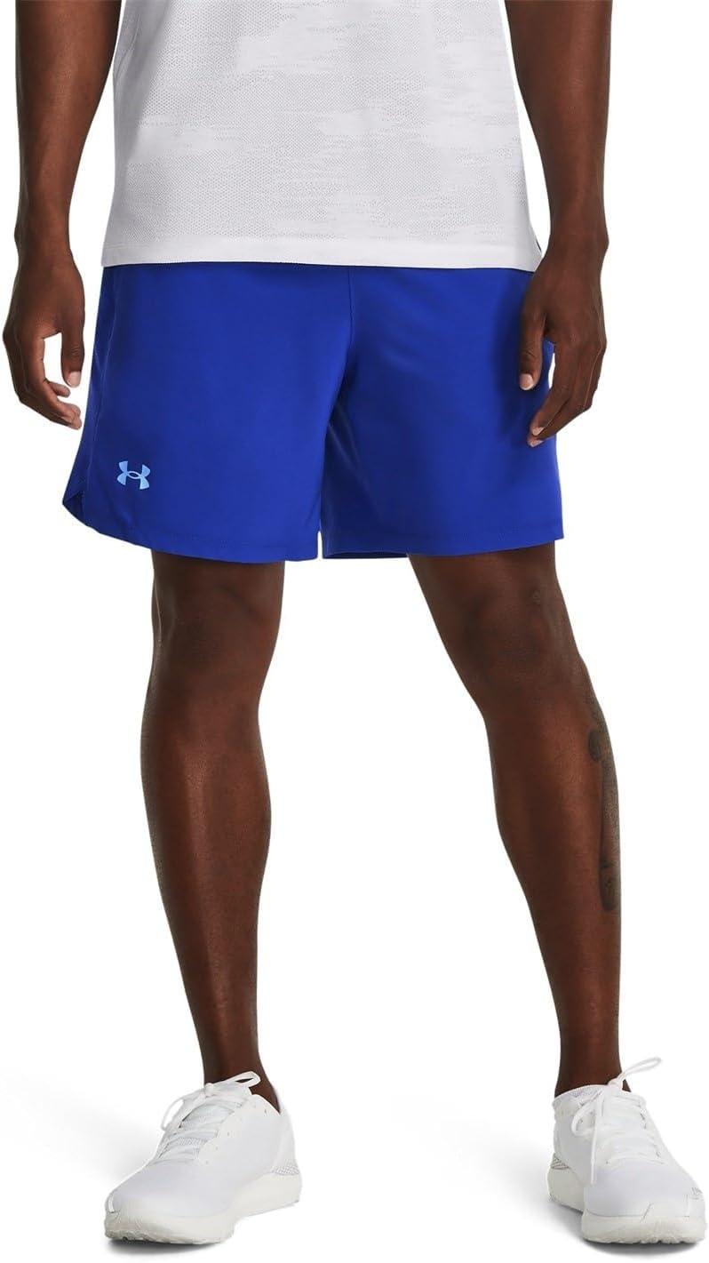 image:imageUnder Armour Mens Launch Stretch Woven 2in1 Shorts401 Team Royal Black Reflective