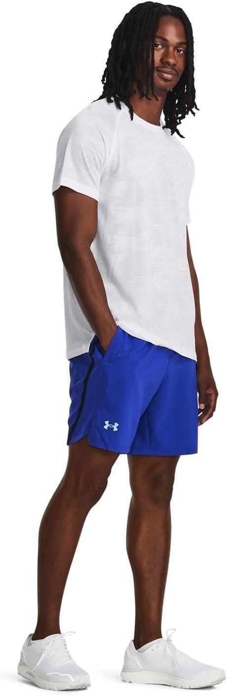 image:imageUnder Armour Mens Launch Stretch Woven 2in1 Shorts401 Team Royal Black Reflective