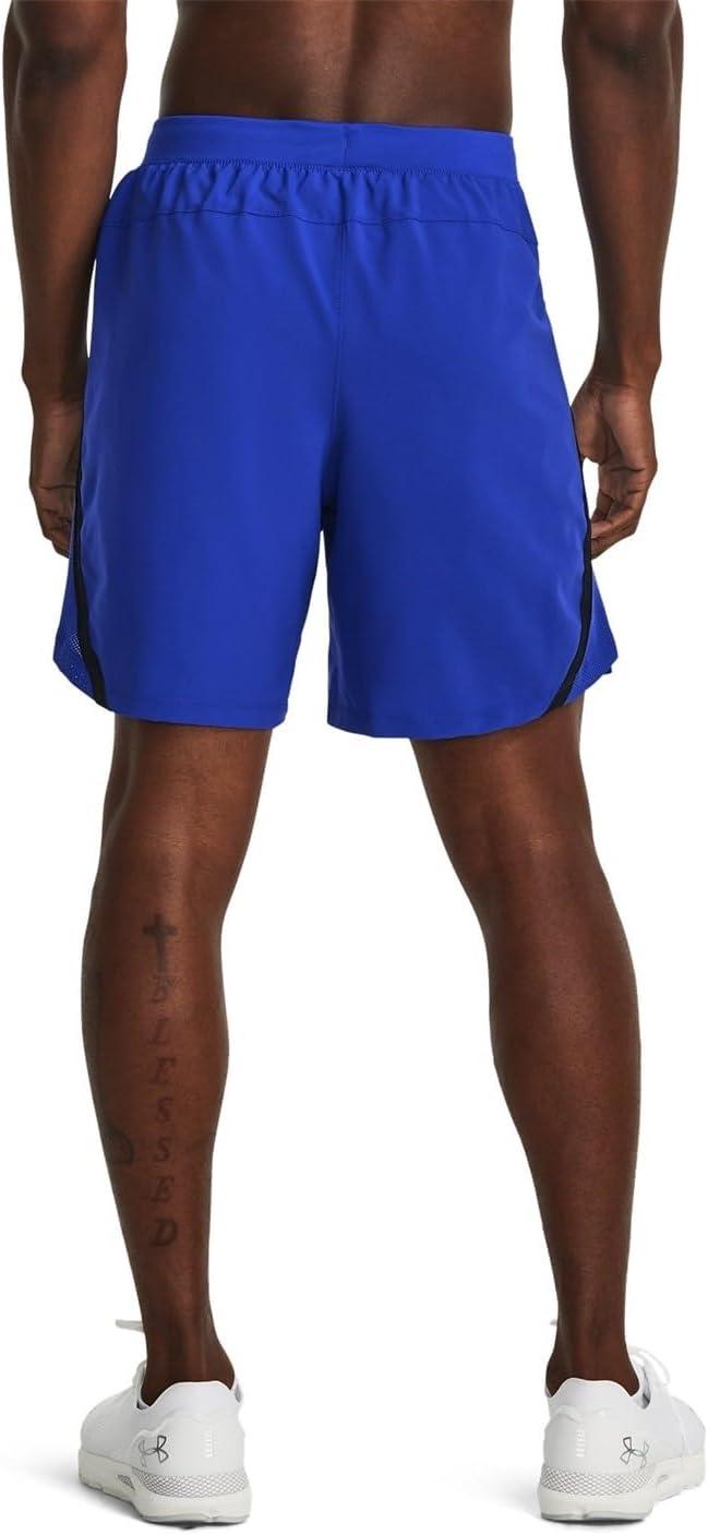 image:imageUnder Armour Mens Launch Stretch Woven 2in1 Shorts401 Team Royal Black Reflective