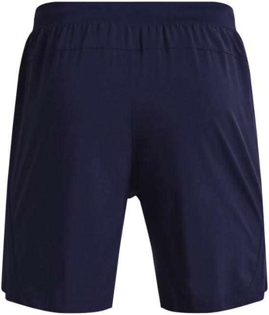 image:imageUnder Armour Mens Launch Stretch Woven 2in1 Shorts411 Midnight Navy Midnight Navy Reflective