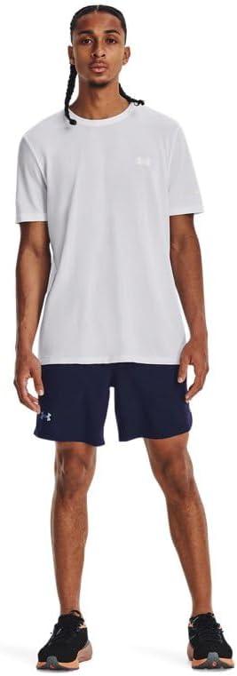 image:imageUnder Armour Mens Launch Stretch Woven 2in1 Shorts411 Midnight Navy Midnight Navy Reflective