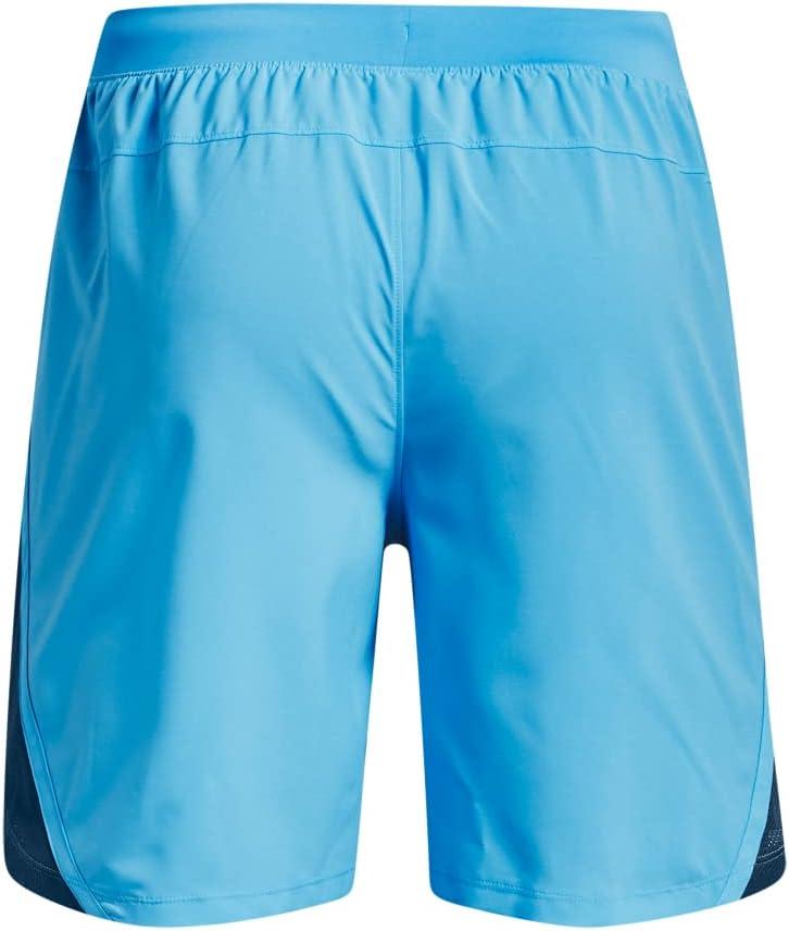 image:imageUnder Armour Mens Launch Stretch Woven 2in1 Shorts419 Capri Petrol Blue Reflective
