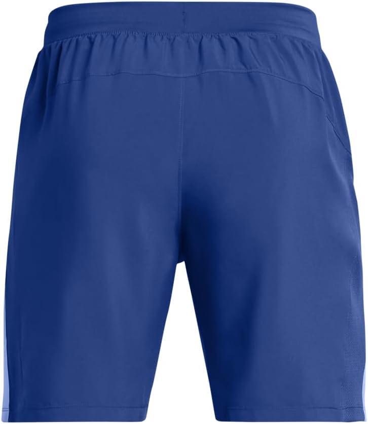 image:imageUnder Armour Mens Launch Stretch Woven 2in1 Shorts432 Tech Blue Horizon Blue Reflective