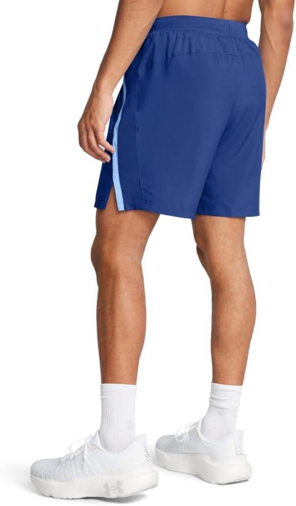 image:imageUnder Armour Mens Launch Stretch Woven 2in1 Shorts432 Tech Blue Horizon Blue Reflective