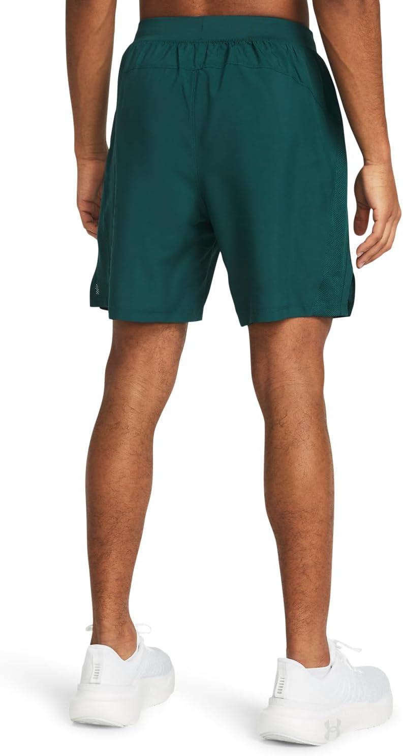 image:imageUnder Armour Mens Launch Stretch Woven 2in1 Shorts449 Hydro Teal Hydro Teal Reflective