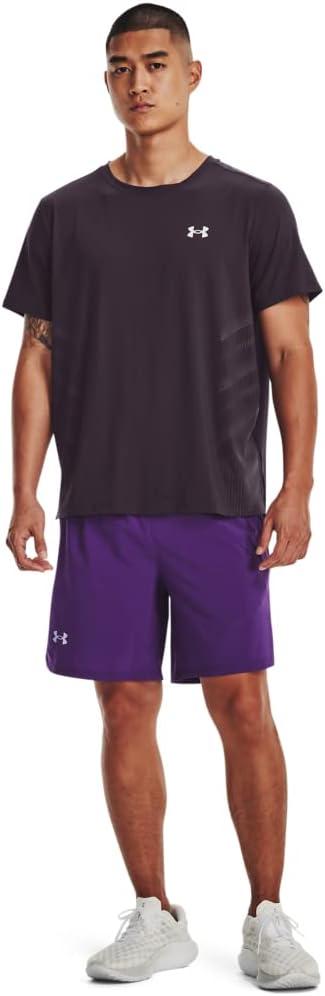 image:imageUnder Armour Mens Launch Stretch Woven 2in1 Shorts522 Galaxy Purple Galaxy Purple Reflective