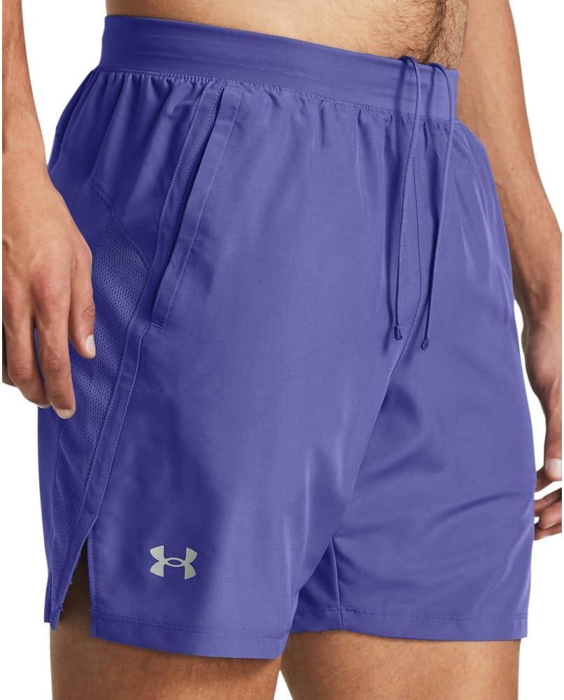 image:imageUnder Armour Mens Launch Stretch Woven 2in1 Shorts561 Starlight Starlight Reflective